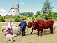 Parc � Th�me Le Bournat Le Village La Vie La f�te en 1900